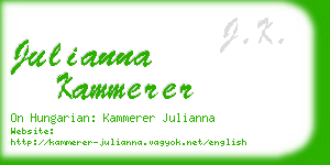 julianna kammerer business card